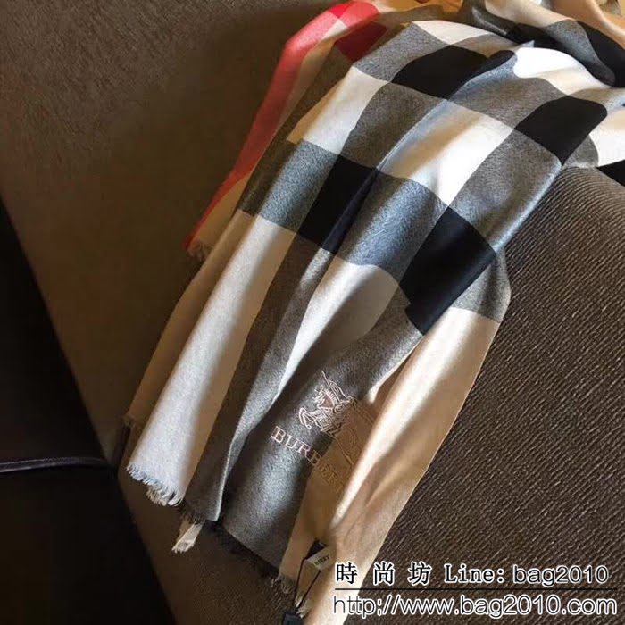 BURBERRY巴寶莉頂級原單正裝系列 山羊絨長圍巾 LLWJ6849